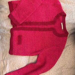 Alice + Olivia Pink Cardigan Sweater